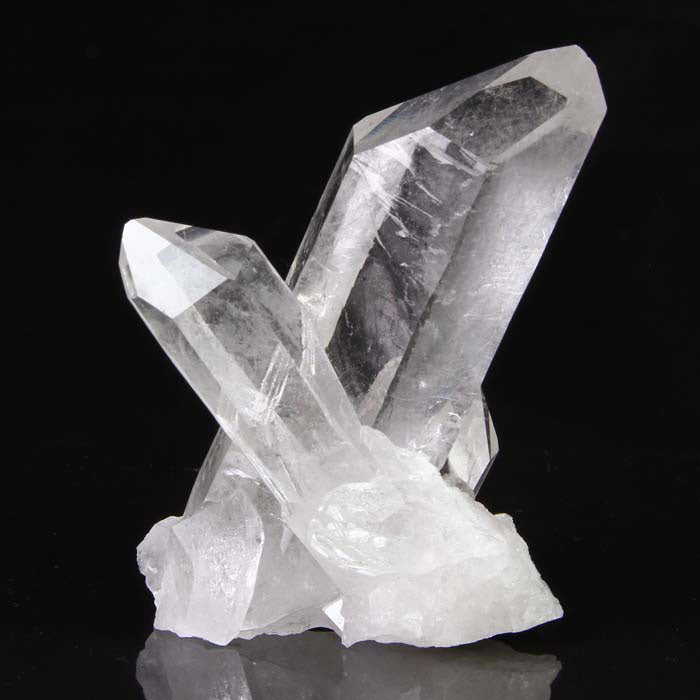 Crossing Raw Quartz Crystals Clear