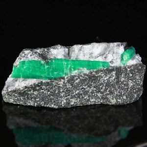 Emerald Crystal on Matrix natural raw