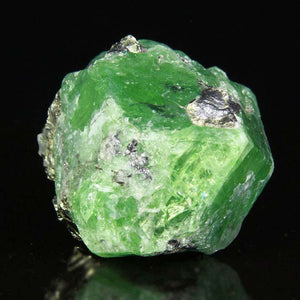 Large Tsavorite Green Garnet Crystal Raw Specimen