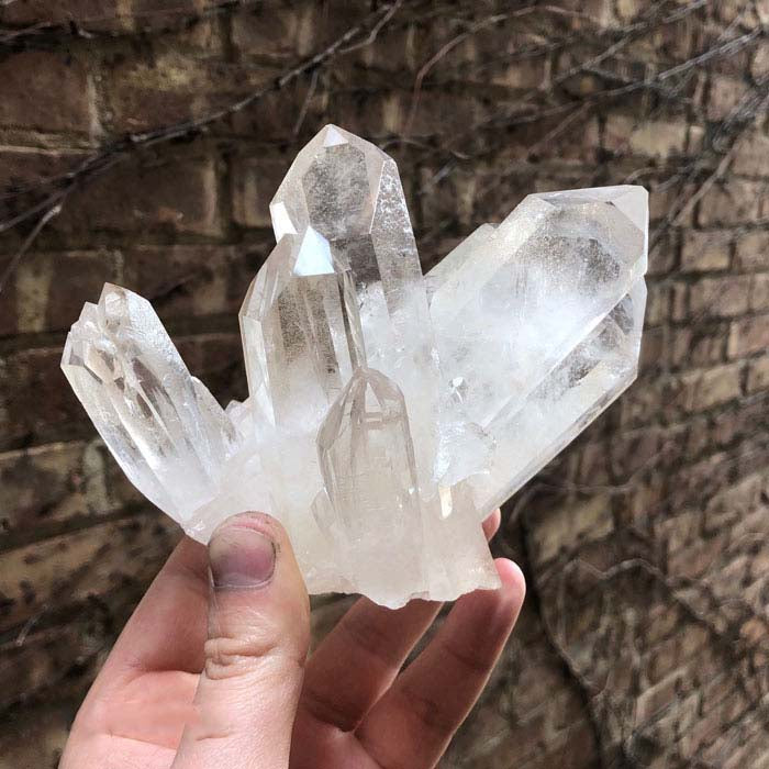 Raw Quartz Crystals Cluster Mineral Specimen