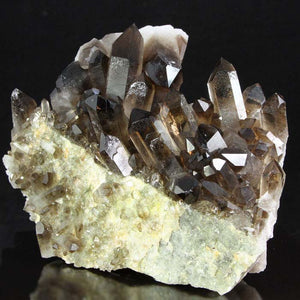big natural raw smokey quartz crystals