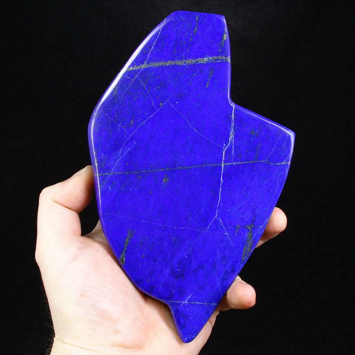Deep blue lapis lazuli polished raw 