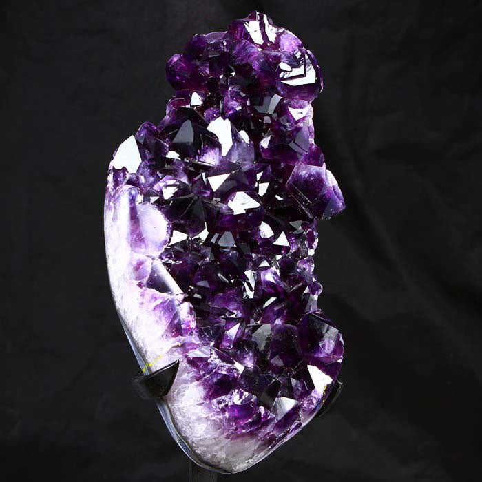 Large Raw purple amethyst crystal cluster geode uruguay 