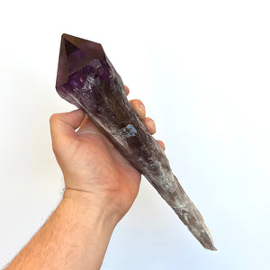 Amethyst point scepter root crystal specimen purple