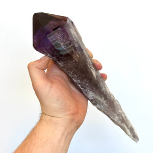 Amethyst root crystal specimen