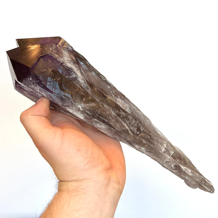 Large raw amethyst scepter root