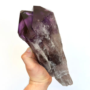 large amethyst crystal specimen