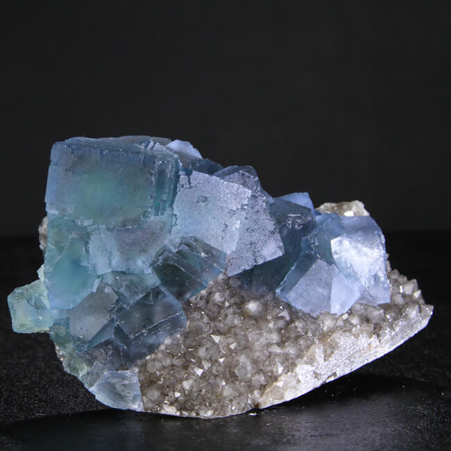 Electric Blue Fluorite & Quartz
