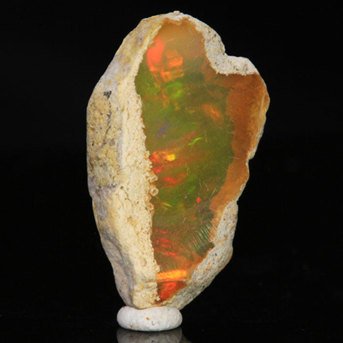 Orange base rough ethiopian opal welo