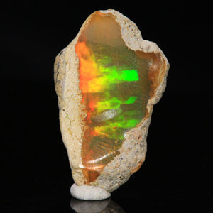 Orange base rough ethiopian opal welo