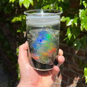 Crystal Water Opal Jar from Ethiopia