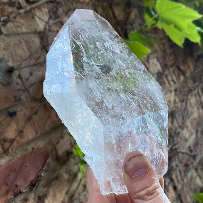 Natural Large Healed Flat Quartz Crystal