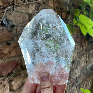 Natural Large Healed Flat Quartz Crystal