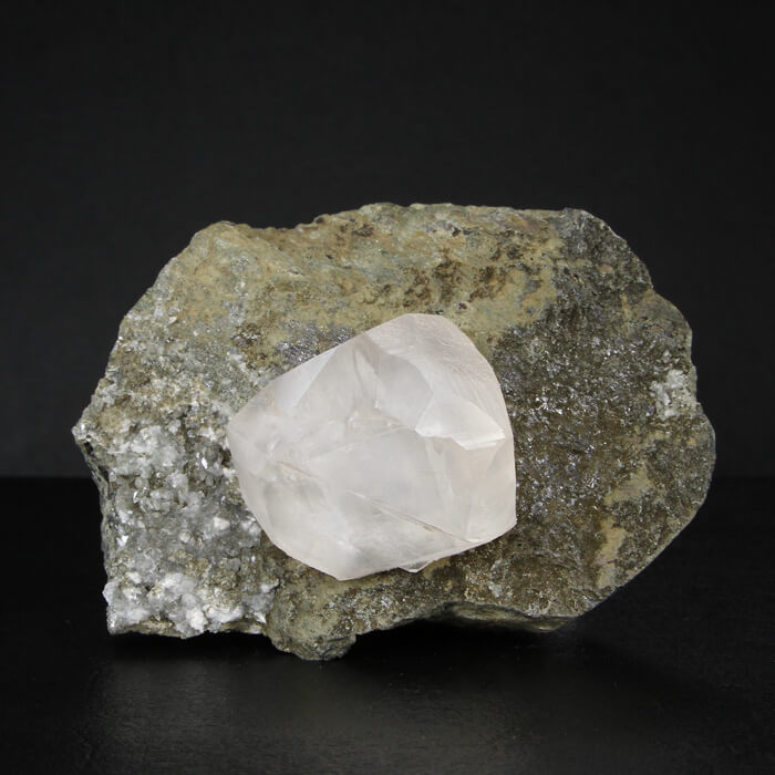 Fluorescent Calcite Crystal on Matrix