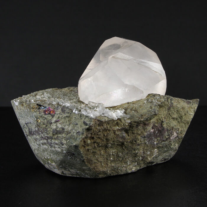 Fluorescent Calcite Crystal on Matrix