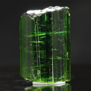Brazil rough tourmaline with gemmy green color