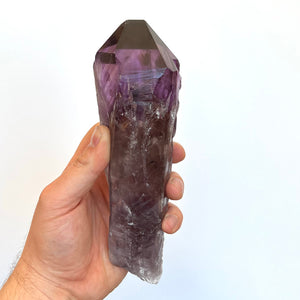 Clean Amethyst crystal point mineral specimen