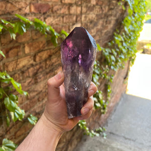 Amethyst crystal point mineral specimen purple