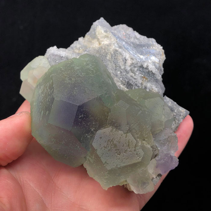 610g Green Fluorite Specimen on Matrix