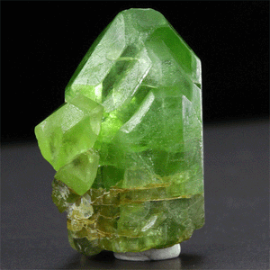 Unique Green Raw Peridot Crystal Mineral Specimen