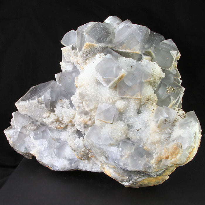 Grey Fluorite with Chalcopyrite