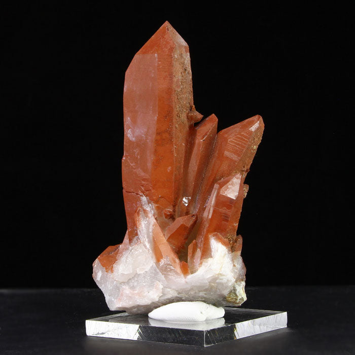 Red Quartz Crystals from Morocco Hematite coated