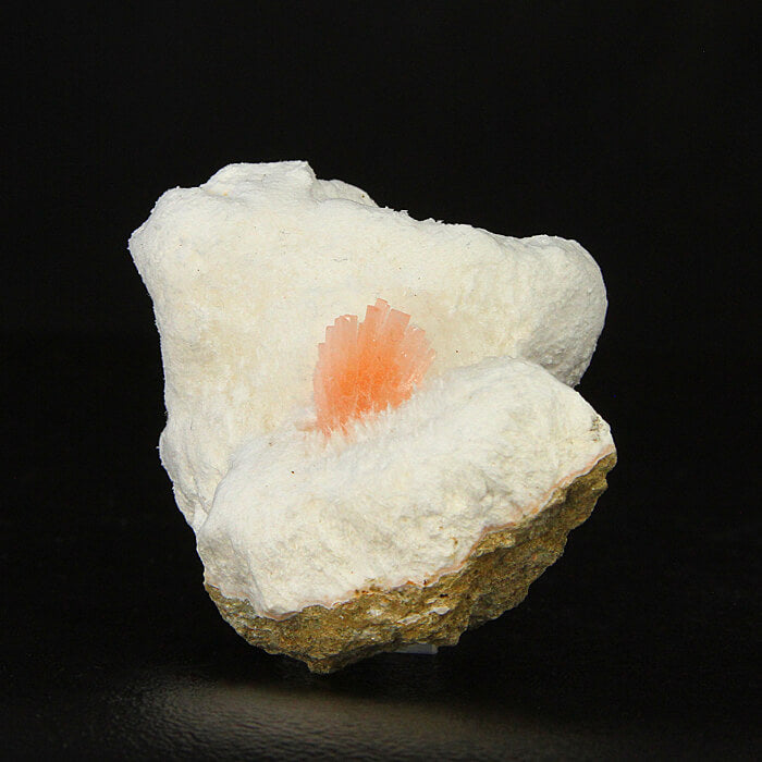Heulandite Crystal on Mordenite