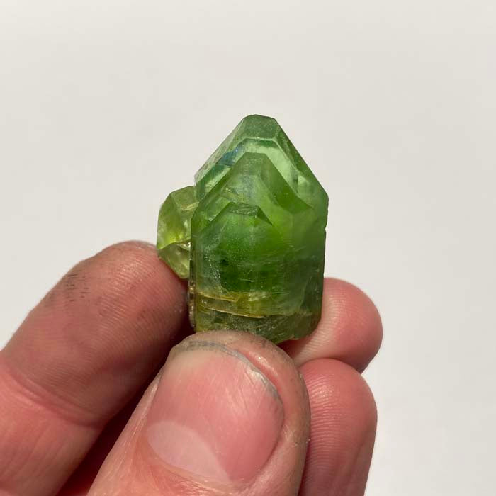 90.96ct Three Tier Peridot Crystal Specimen