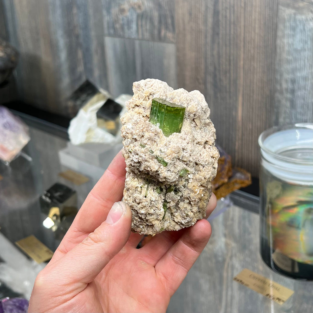 Green Tourmaline Crystal