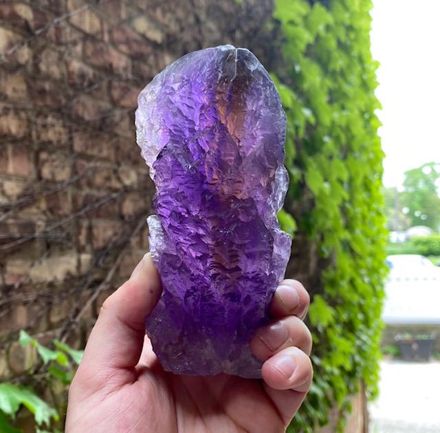 Large Etched Natural Ametrine Crystal Mineral Specimen Bolivian