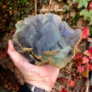Chinese Raw Fluorite Crystal Mineral Specimen