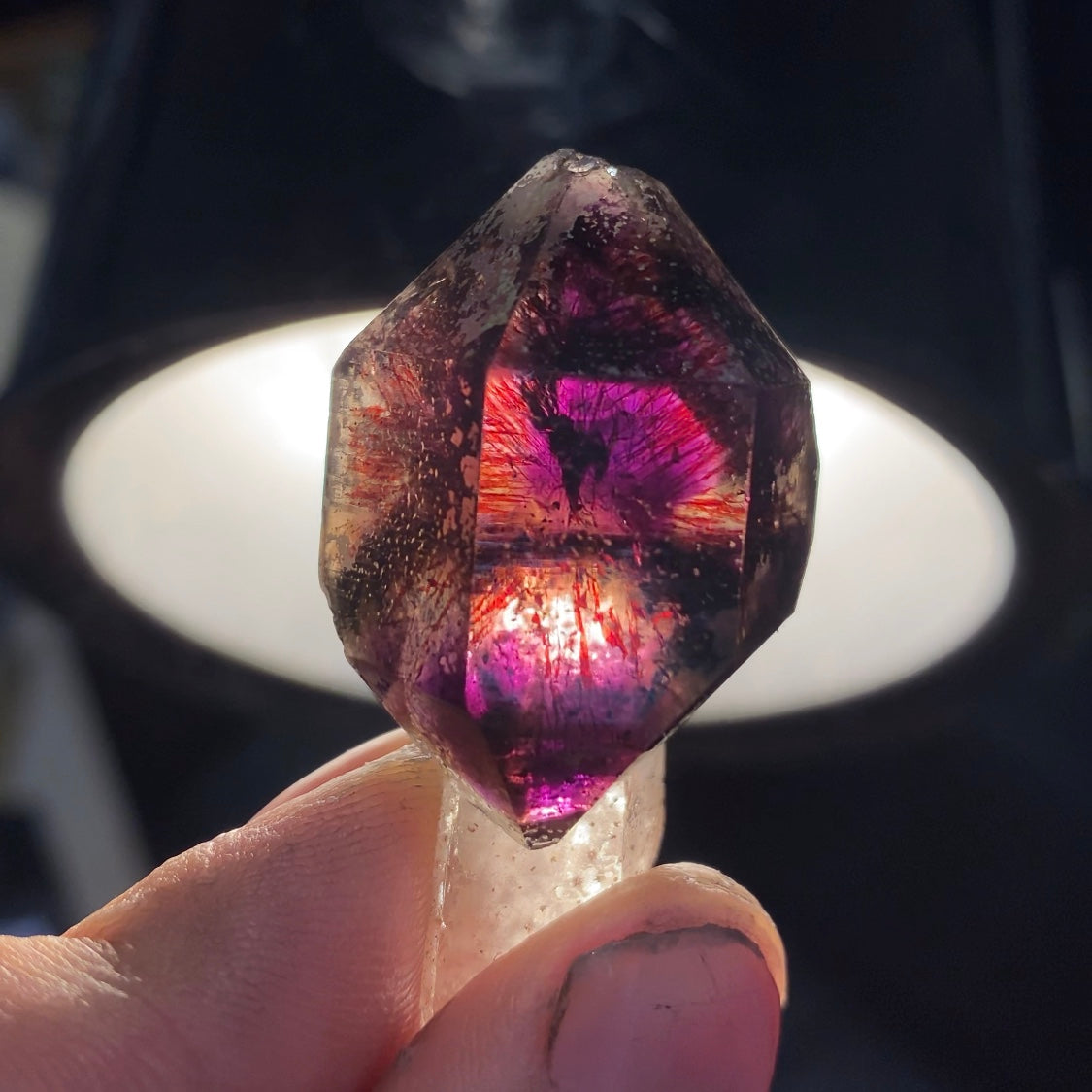Mimoso Do Sul Amethyst Scepter with Hematite