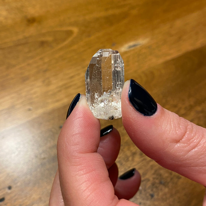 colorless topaz crystal from gilgit pakistan