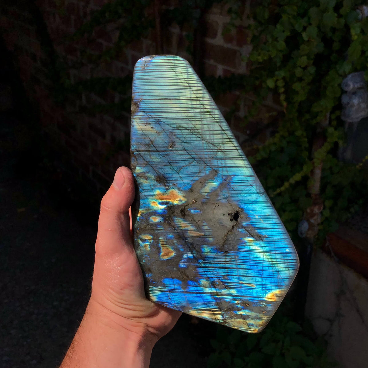 Labradorite with Unique Line Pattern
