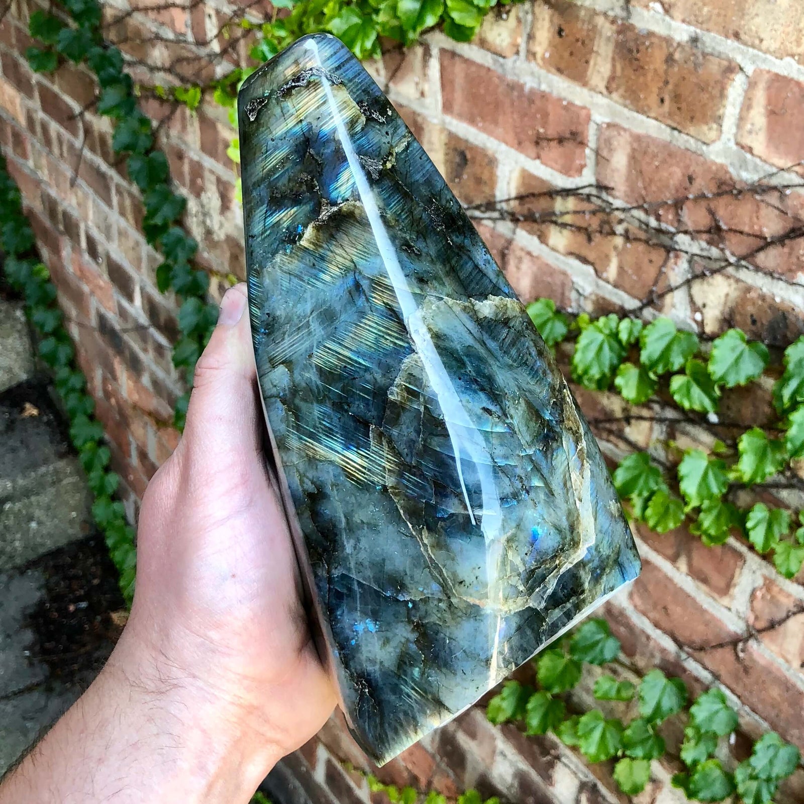 Labradorite with Unique Line Pattern