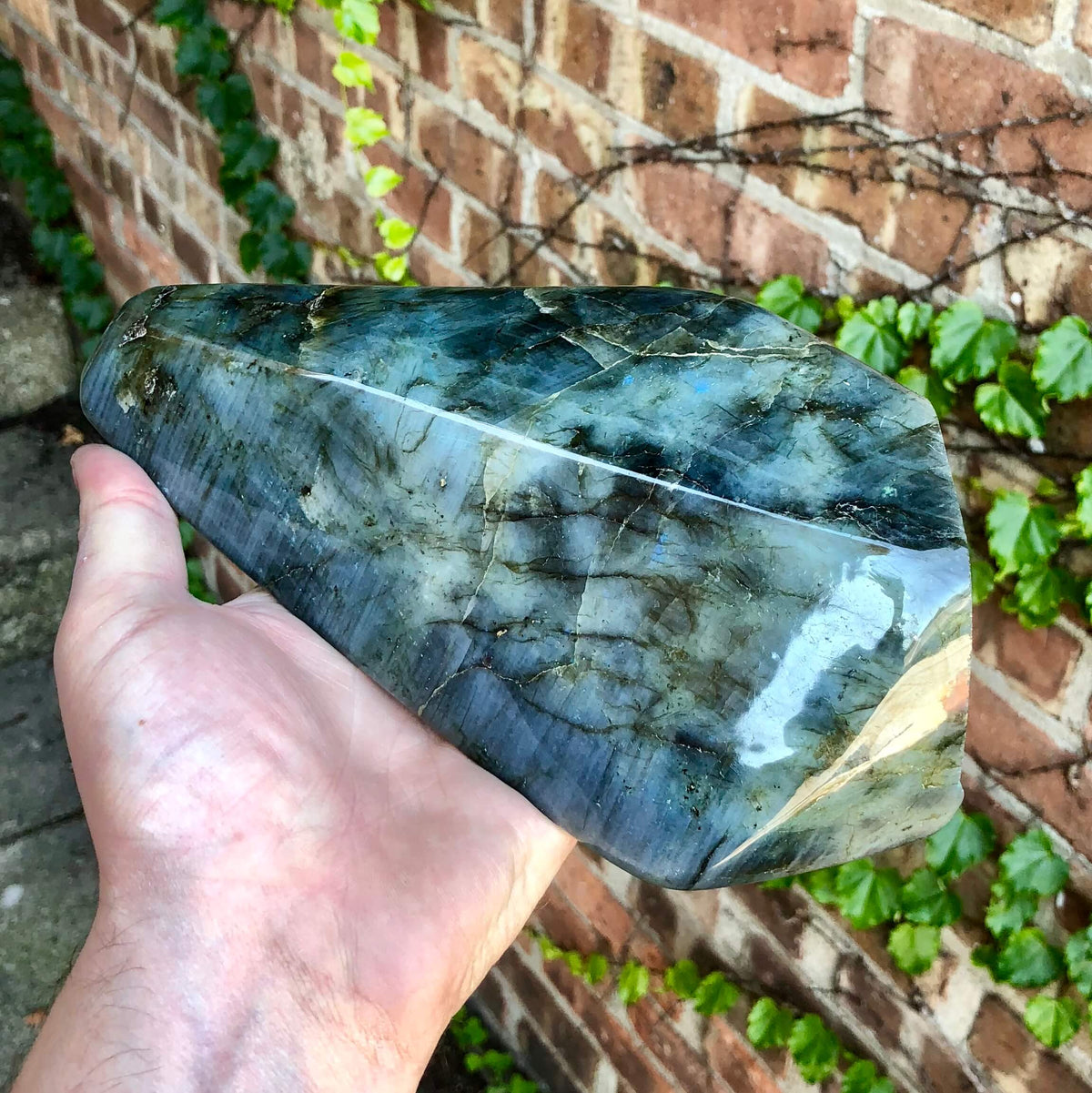 Labradorite with Unique Line Pattern