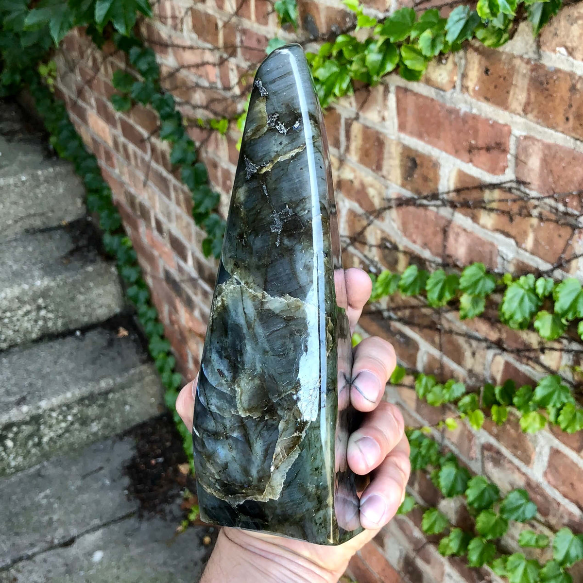 Labradorite with Unique Line Pattern