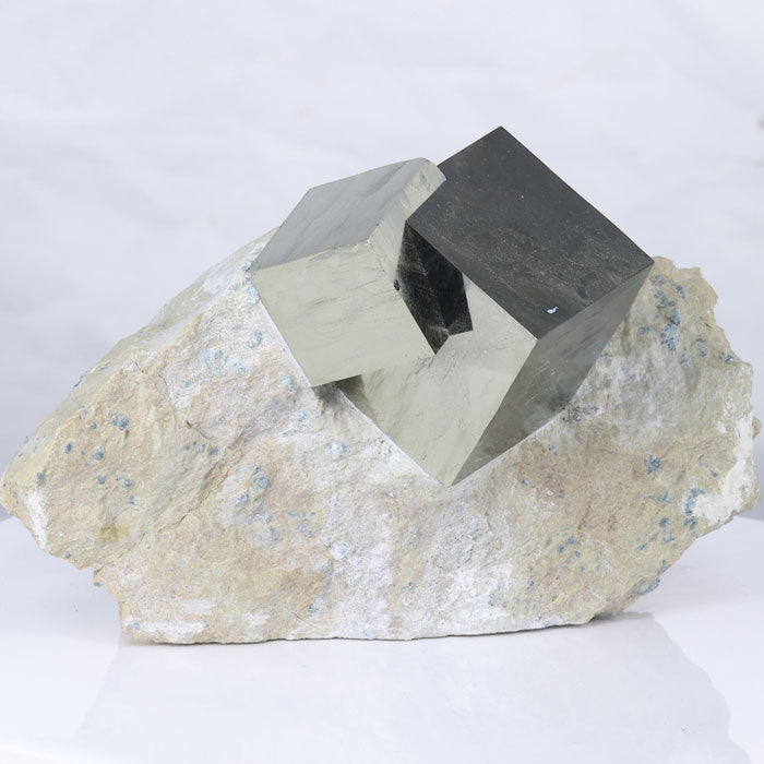 Raw pyrite crystal specimen