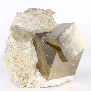 Spanish Raw Cubic Pyrite Crystals Mineral Specimen