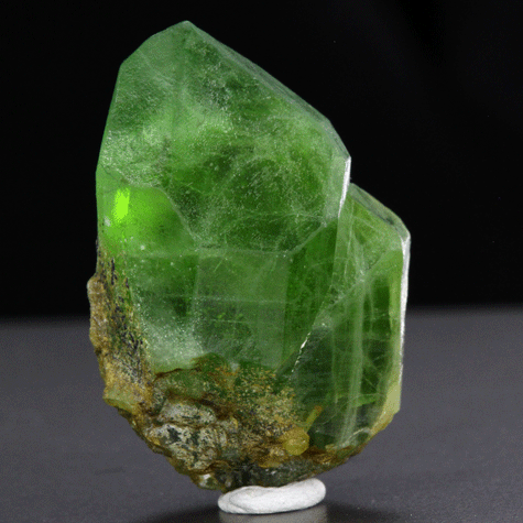 Green Peridot Crystal specimen