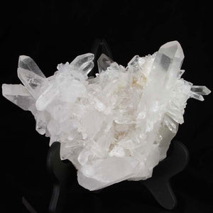 Colorless Raw Quartz Crystal Cluster