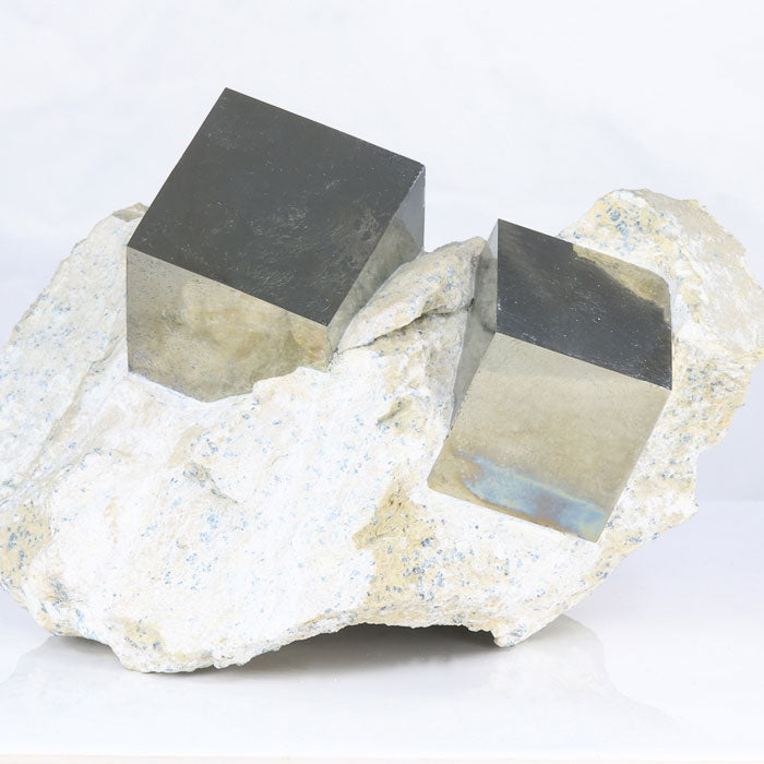 Large Spanish Pyrite Cubes in host rock matrix