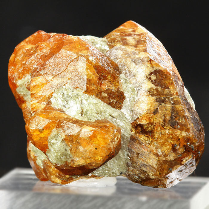 Raw Orange Garnet Crystal Mineral Specimen