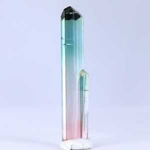 Gemmy Tri Color Raw Tourmaline Crystal