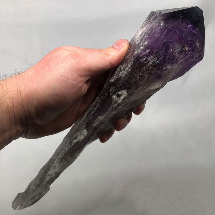 Natural Raw Purple Amethyst Crystal from Brazil