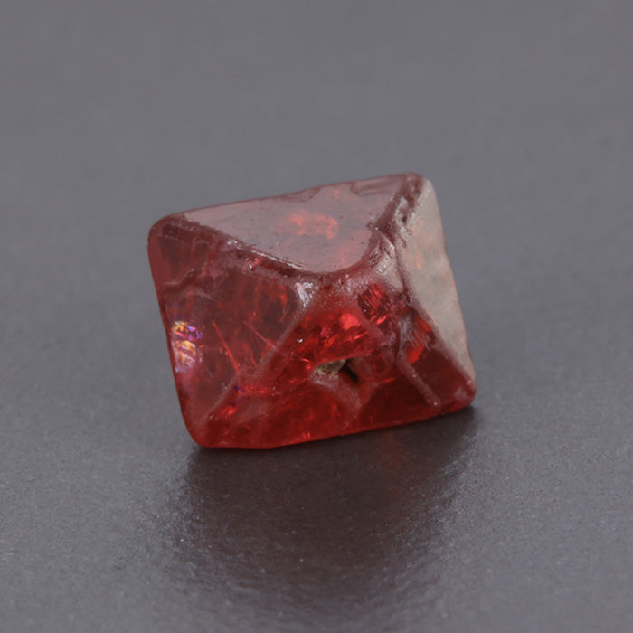 Raw Red Spinel Crystal Octahedron
