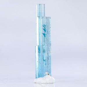 Multi terminated aquamarine crystal mineral specimen