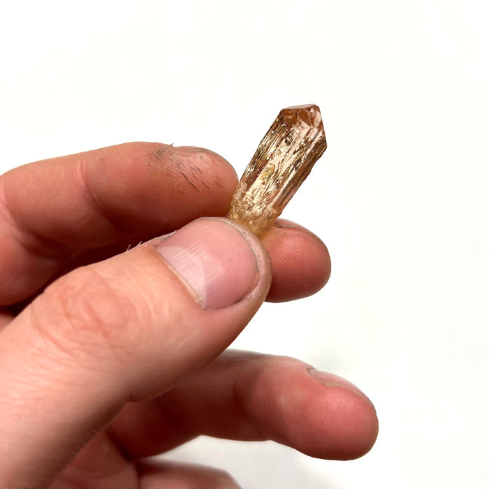 Chrome Topaz Crystal Zambia Fluorescent