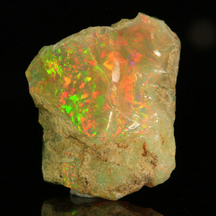 Orange Ethiopian Opal Rough Specimen