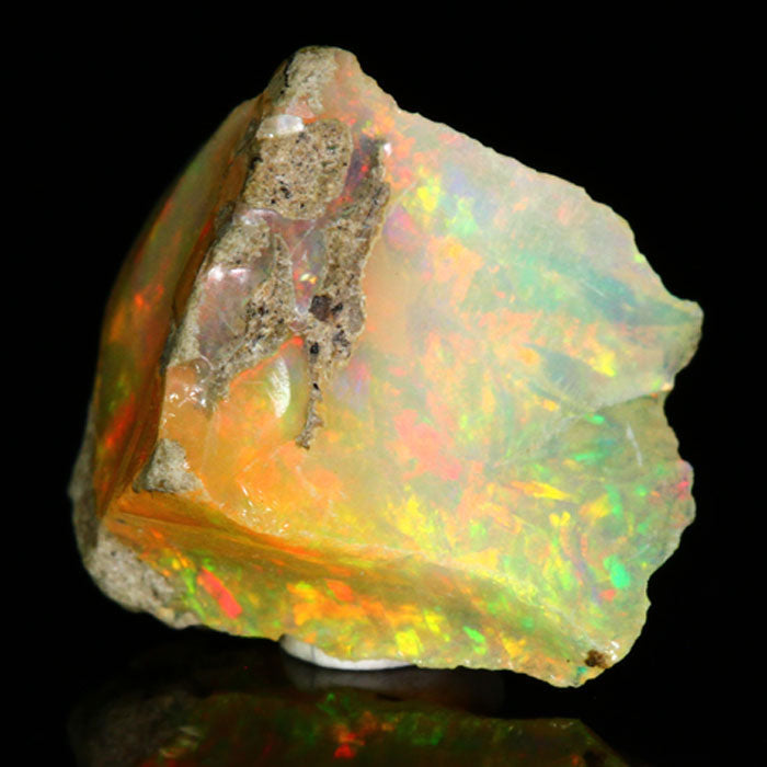 Orange Ethiopian Opal Rough Crystal 